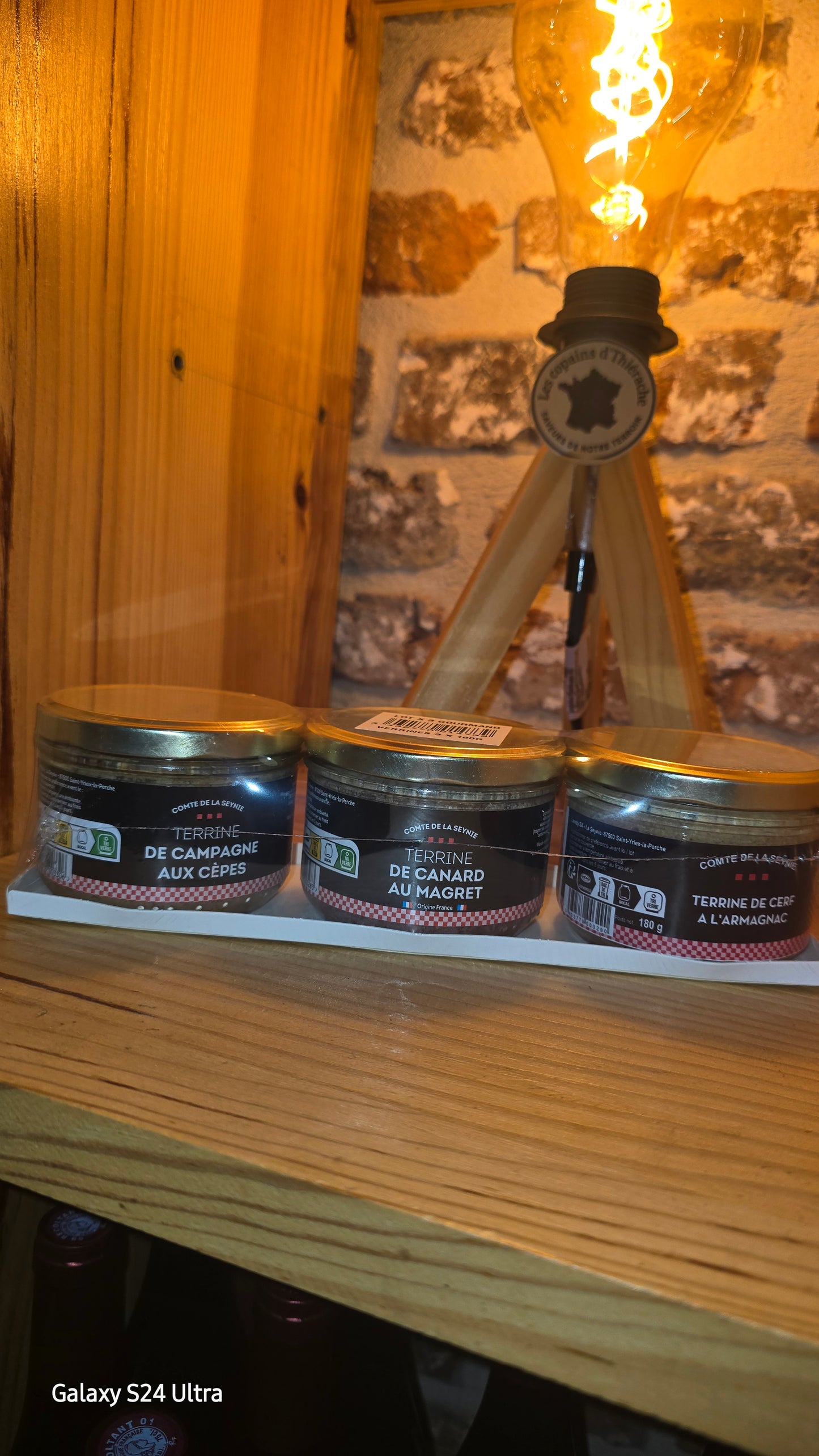 3 terrines confit de foie de porc, foie de volaille à l'armagnac et de campagne à l'ancienne