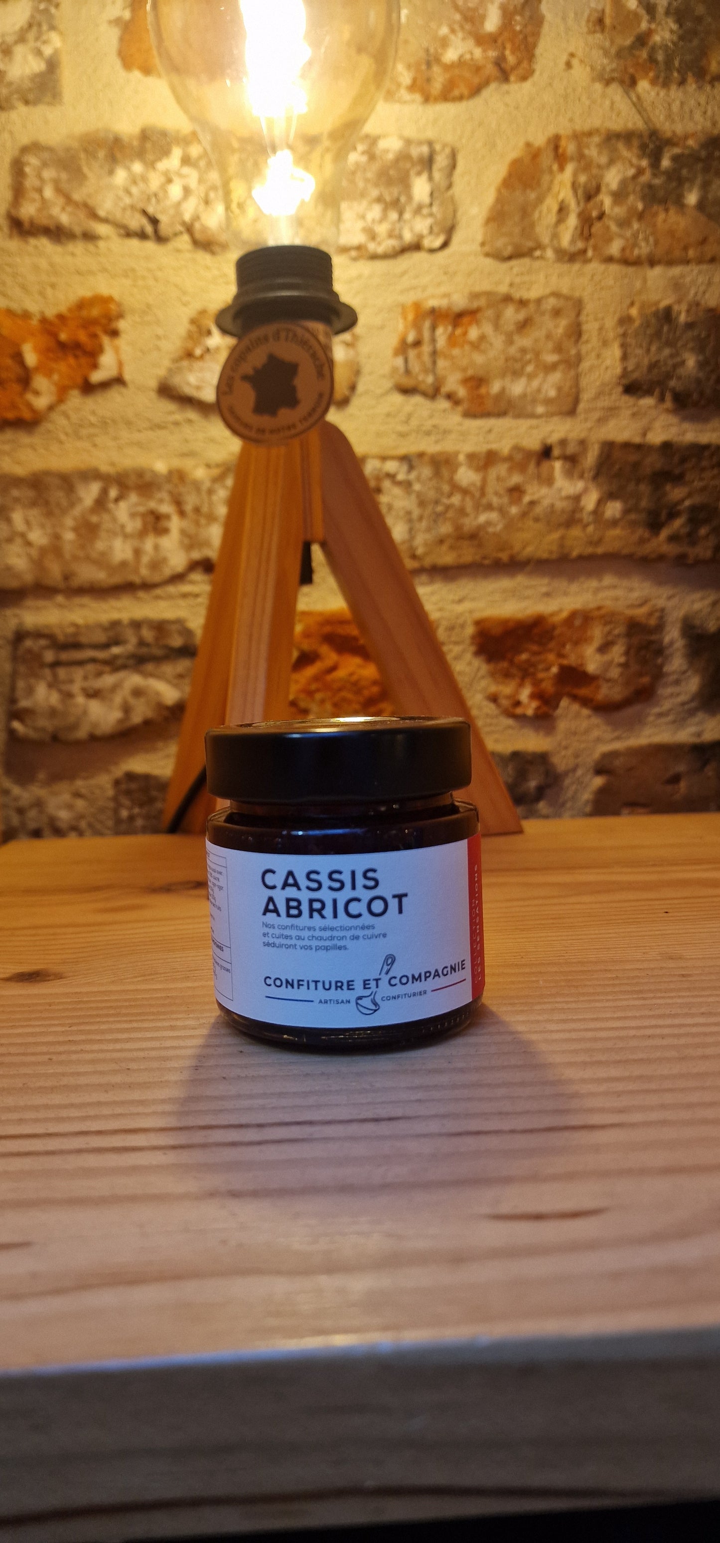 Confiture artisanale cassis abricot