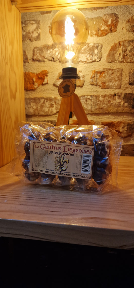 Gaufres liégeoise, nappage choco artisanale