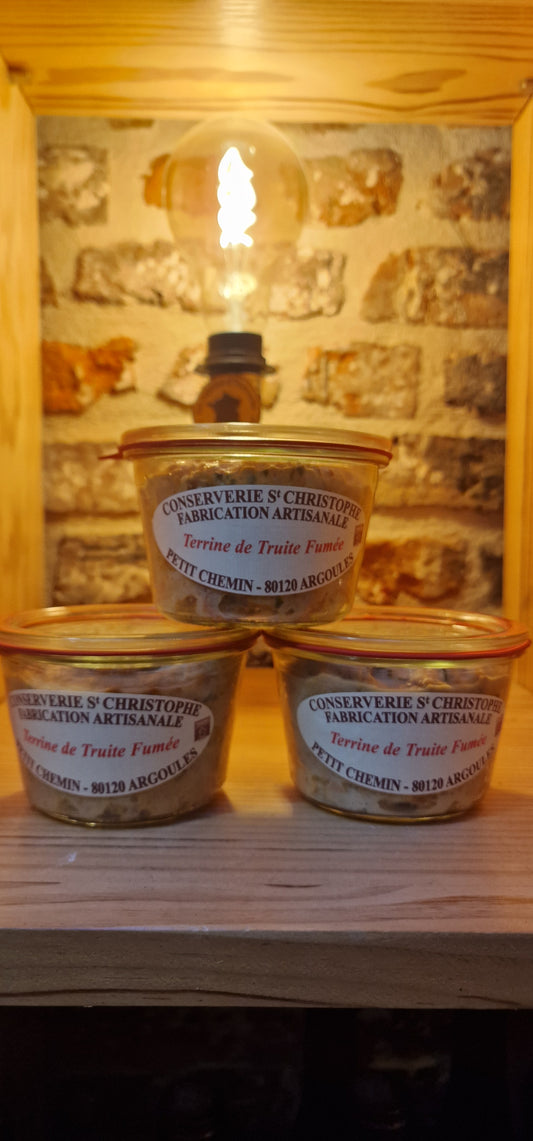 Terrine de truite fumée - fabrication artisanale - Les copain d'Thiérache - Guise
