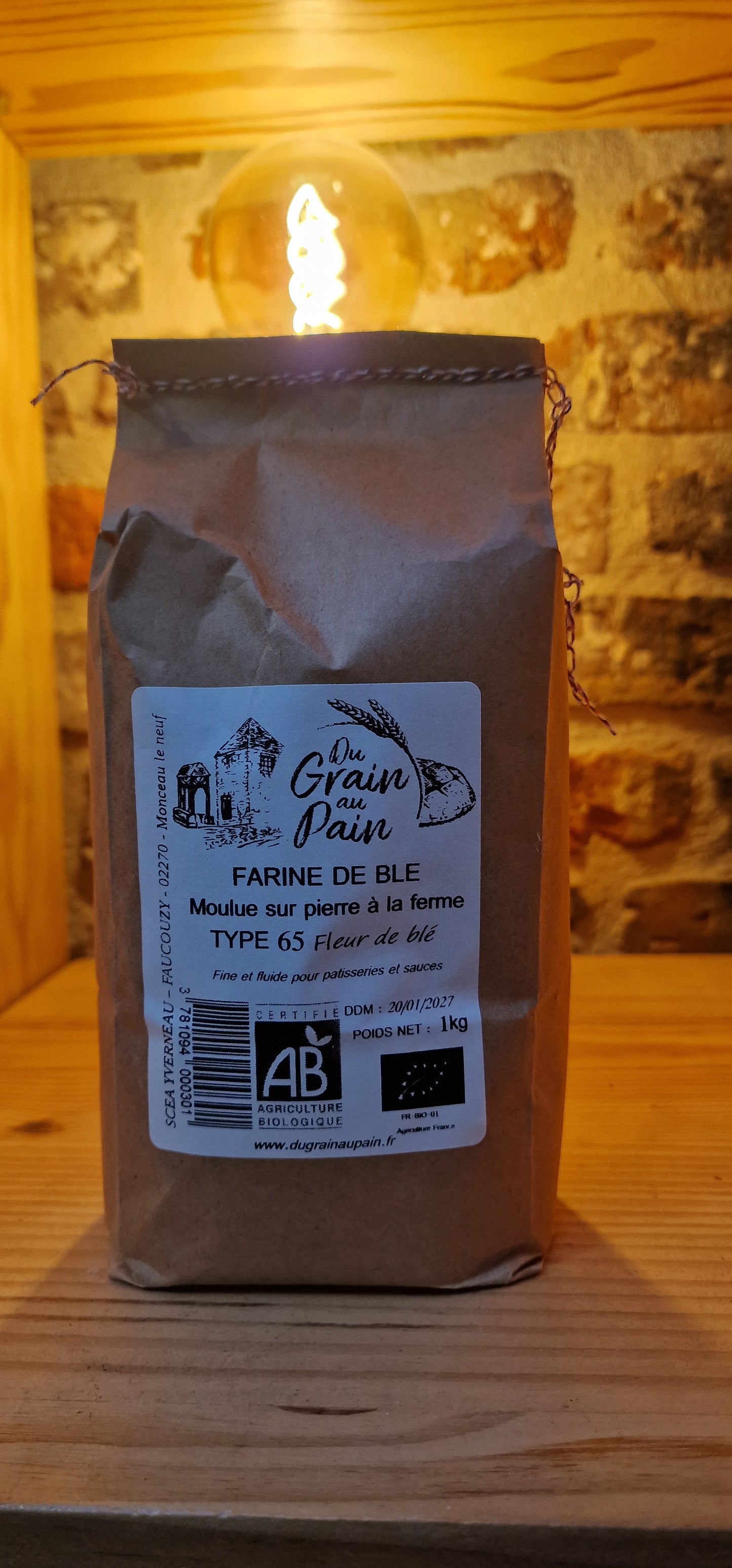 Farine de blé type 65 du Grain au pain