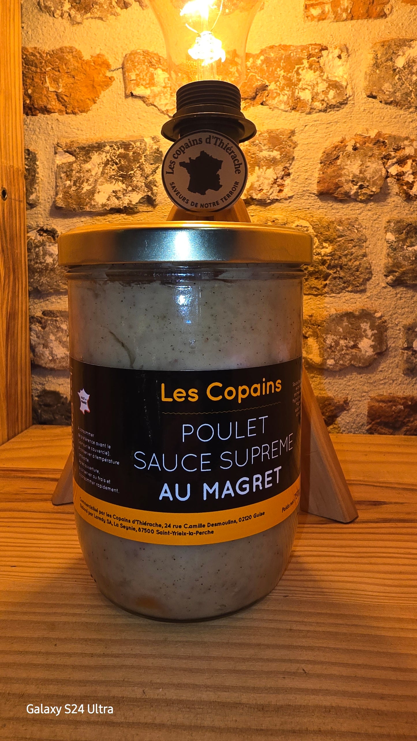 Poulet sauce suprême au magret
