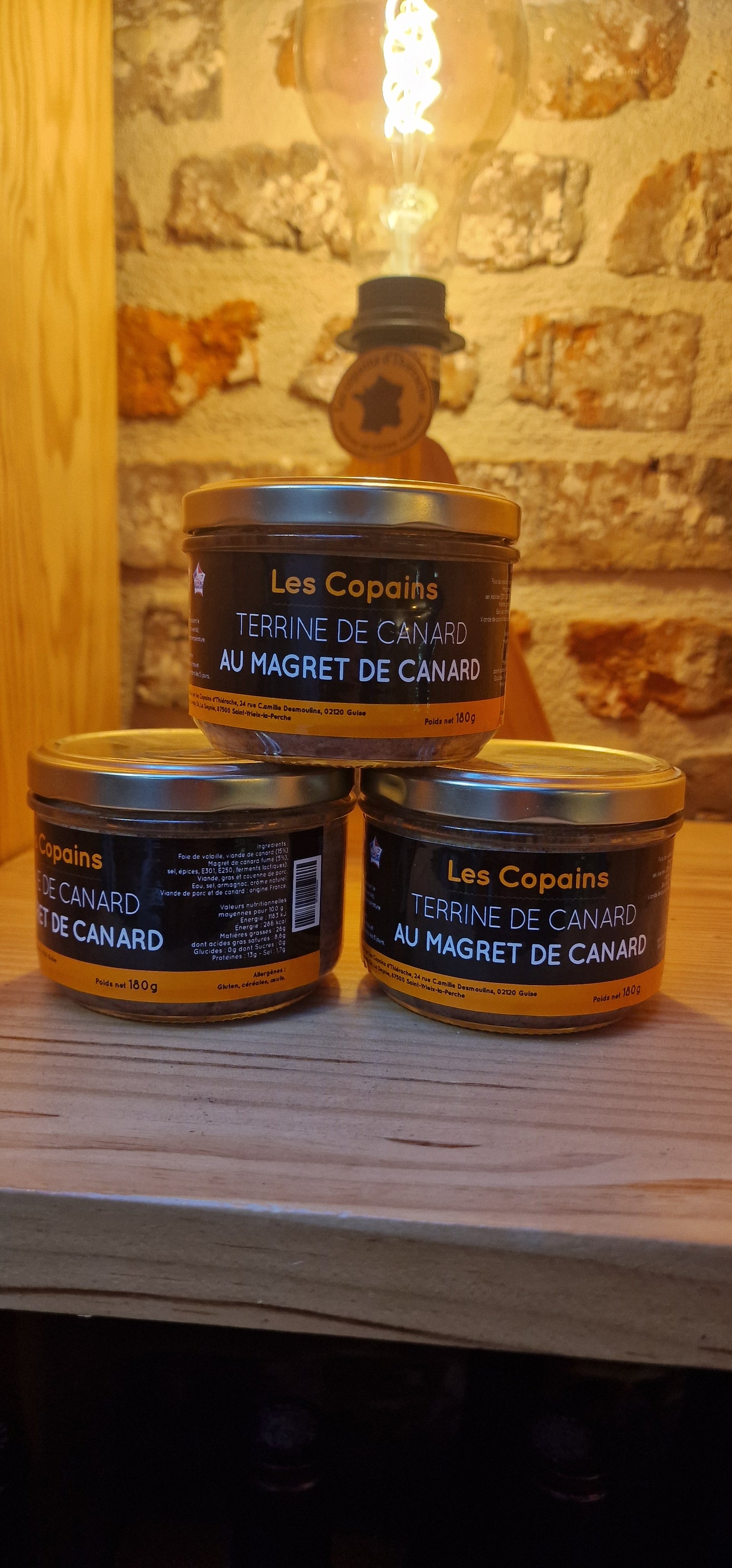 Terrine de canard au magret de canard