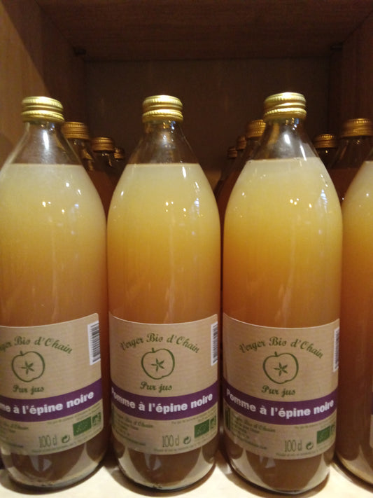 Jus de pomme - épine noir - Verger bio d'Ohain- Les copains d'Thiérache Guise