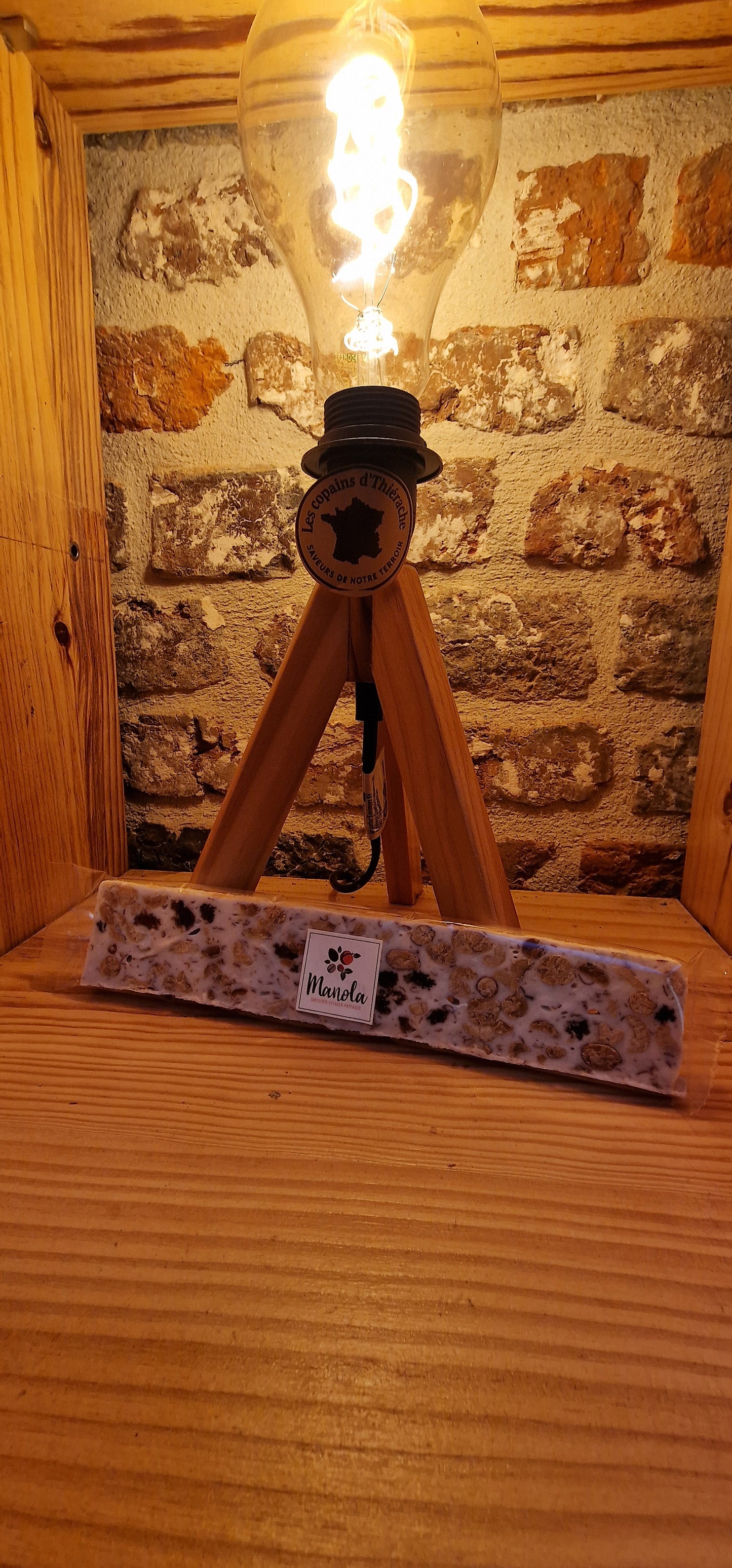 Nougat aux arachides et raisins