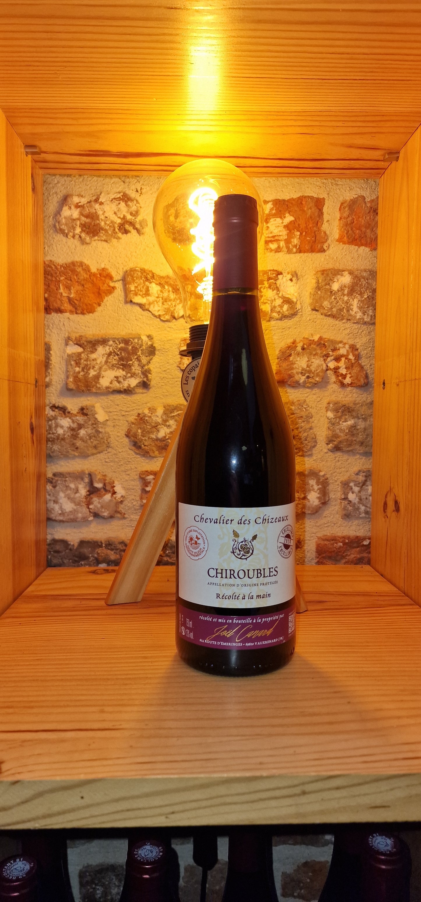 Vin rouge Chiroubles chevalier des chizeaux