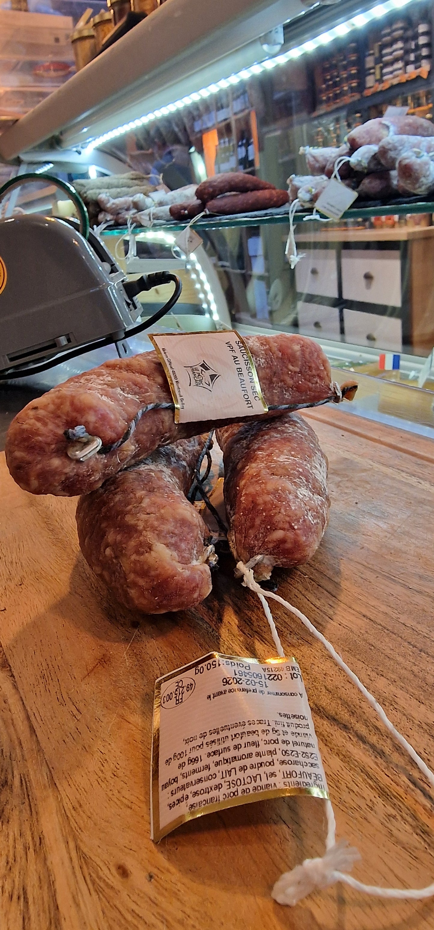 Saucisson sec pur porc Beaufort